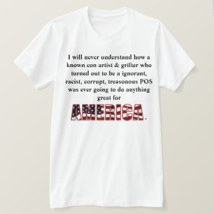 Camiseta Eu nunca vou entender como um artista golpista con