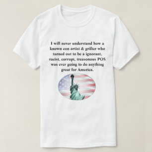 Camiseta Eu nunca vou entender como um artista golpista con