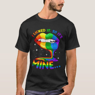 Camiseta Eu O Licenciei E A Minha Orgulho gay LGBT Ally Mat