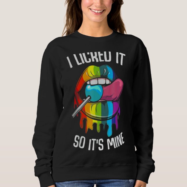 Camiseta Eu O Licenciei E Os Meus Lábios Arco-Íris (Frente)