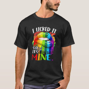 Camiseta Eu O Licitei Então É Meu Lábios Arco-Íris