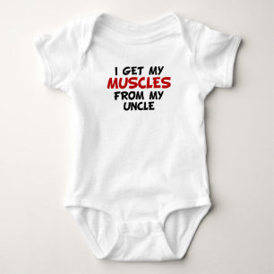 Camiseta Eu obtenho meus músculos de meu tio