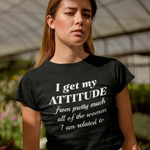 Camiseta Eu obtenho minha atitude