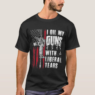 Camiseta Eu Oculto Minhas Armas Com Lágrimas Liberais Bande