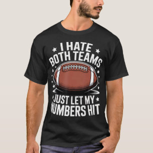 Camiseta Eu Odeio Ambos os Times Amantes de Futebol Sarcást