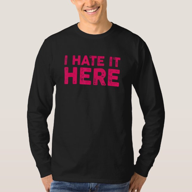 Camiseta Eu Odeio Aqui 7 (Frente)