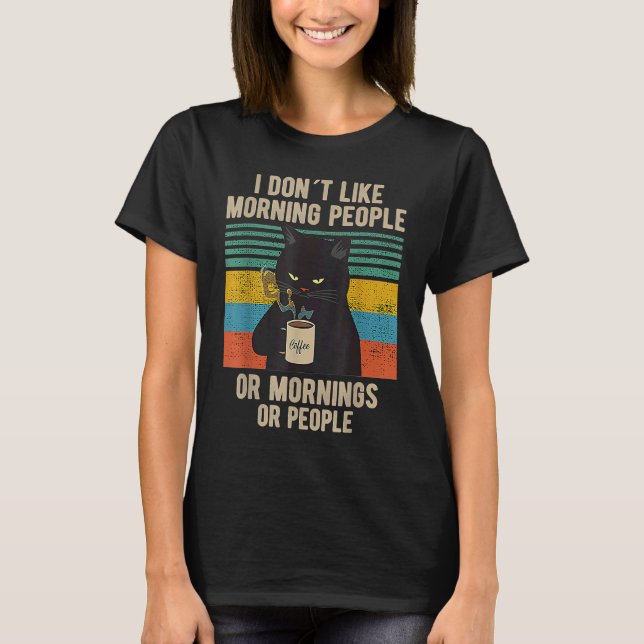 Camiseta Eu Odeio as Pessoas da Manhã ou Manhãs ou Pessoas  (Frente)