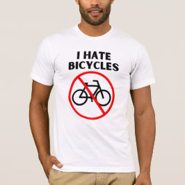 Camiseta Eu odeio bicicletas