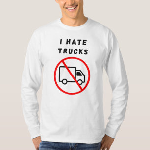 Camiseta Eu odeio caminhões