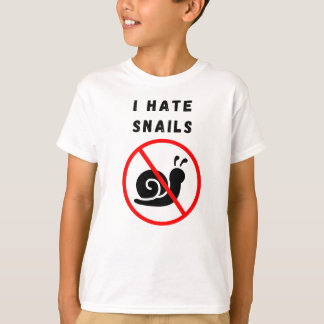 Camiseta Eu odeio caracóis