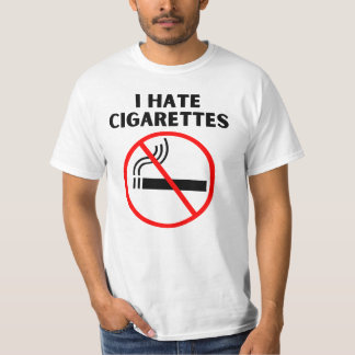 Camiseta Eu odeio cigarros