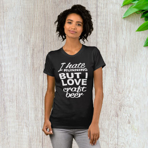 Camiseta Eu Odeio Correr Mas Adoro Cerveja Artesanal