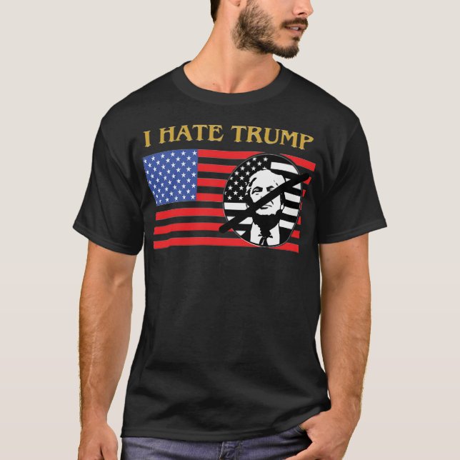 Camiseta Eu Odeio Donald Trump (Frente)