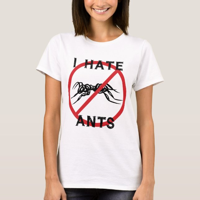 Camiseta Eu Odeio Formigas (Frente)