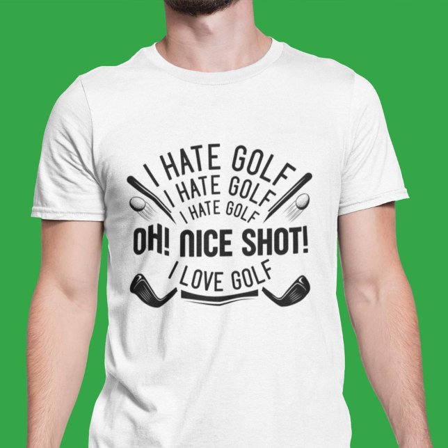 Camiseta Eu Odeio Golfe (golf shirt)