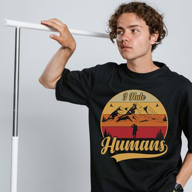 Camiseta Eu odeio humanos (Criador carregado)