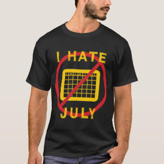 Camiseta Eu Odeio Julho