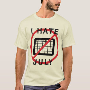 Camiseta Eu Odeio Julho