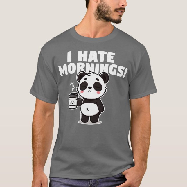 Camiseta Eu Odeio Manhãs (Frente)