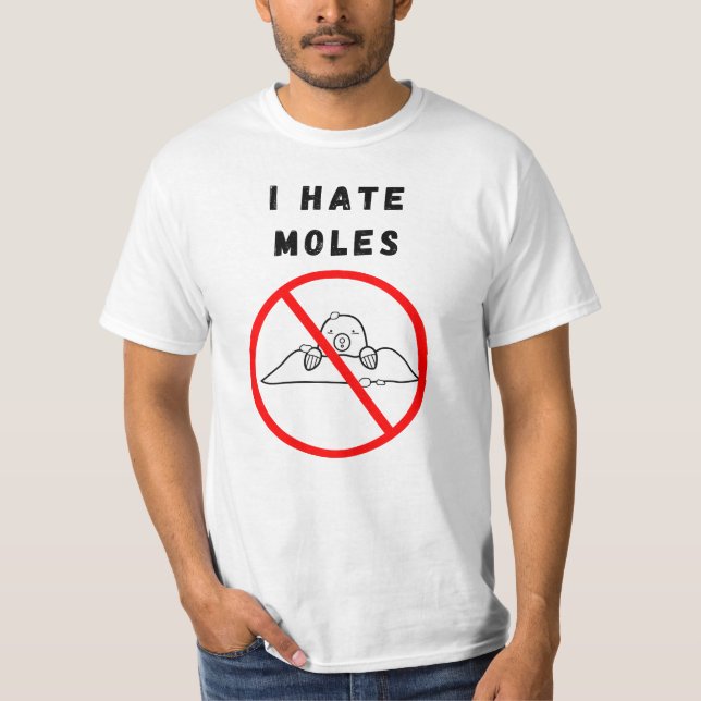 Camiseta Eu odeio moles (Frente)