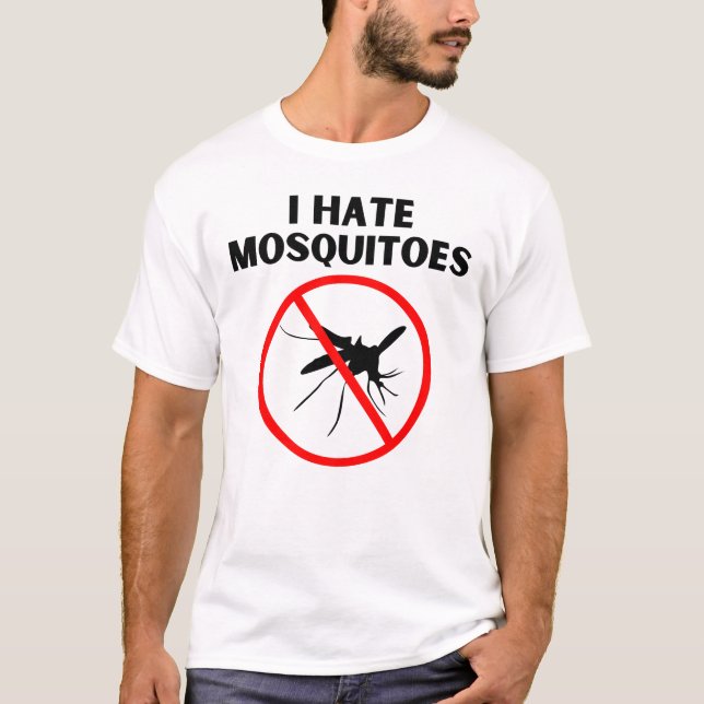 Camiseta Eu odeio mosquitos (Frente)