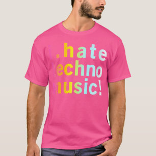 Camiseta Eu Odeio Música Techno Engraçado Legal Anti Electr