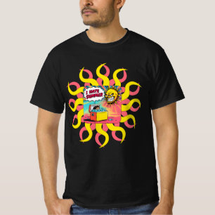 Camiseta Eu Odeio o Verão! Ilustração Divertida em Estilo d