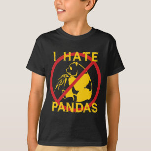 Camiseta Eu Odeio Pandas