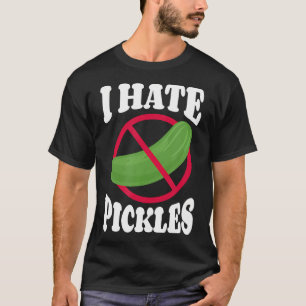Camiseta Eu Odeio Pepino Anti-Vegano de Picles