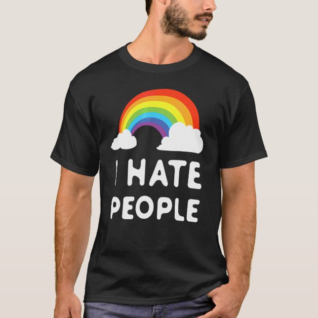 Camiseta Eu Odeio Pessoas (Frente)
