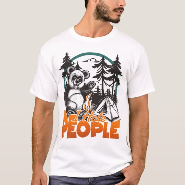 Camiseta Eu Odeio Pessoas (Frente)