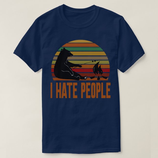 Camiseta Eu Odeio Pessoas (Frente do Design)