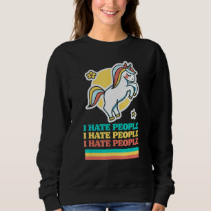 Camiseta Eu Odeio Pessoas Cute Introduvert Pessimismo Unico