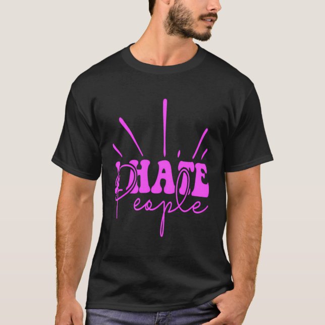 Camiseta Eu Odeio Pessoas De Manhã (Frente)