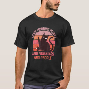 Camiseta Eu Odeio Pessoas E Manhãs De Manhã E Pessoas