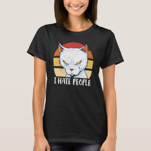 Camiseta Eu odeio Pessoas Eu Não Gosto de Pessoas Dedo do M