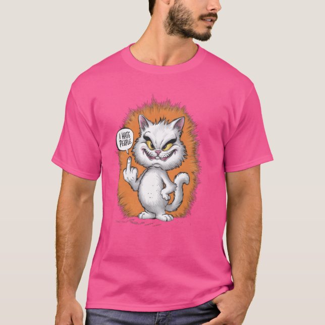 Camiseta Eu Odeio Pessoas Misantropo Grumpy Anti-Social 4 (Frente)