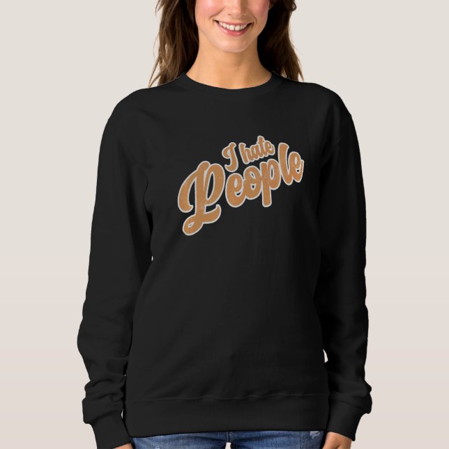 Camiseta Eu Odeio Pessoas Sarcasmo Ironia Ruim Dizendo Dive (Frente)