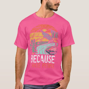 Camiseta Eu Odeio Pessoas Vintage Caminhando Lá Fora Acampa