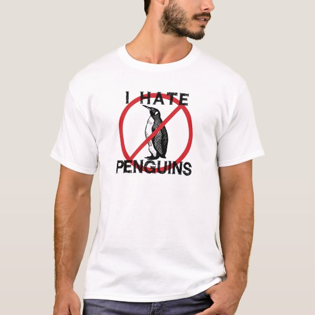 Camiseta Eu Odeio Pinguins (Frente)