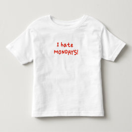 Camiseta Eu odeio segundas-feiras!