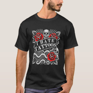 CAMISETA EU ODEIO TATUAGENS AMOR TATUAGEM ARTISTA TINADA