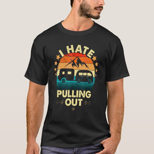 Camiseta Eu Odeio Tirar a Tenda de Campismo (Frente)