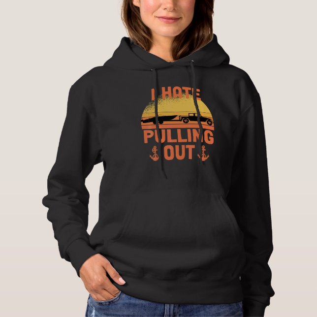 Camiseta Eu Odeio Tirar Barco Retro Boating Capitão do Barc (Frente)