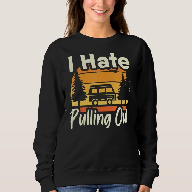 Camiseta Eu Odeio Tirar Férias De Viagem De Acampamento (Frente)