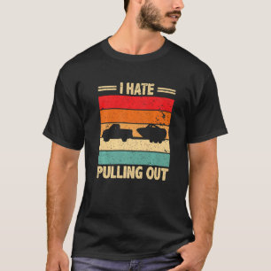 Camiseta Eu Odeio Tirar o Capitão de Barco Retro Boating