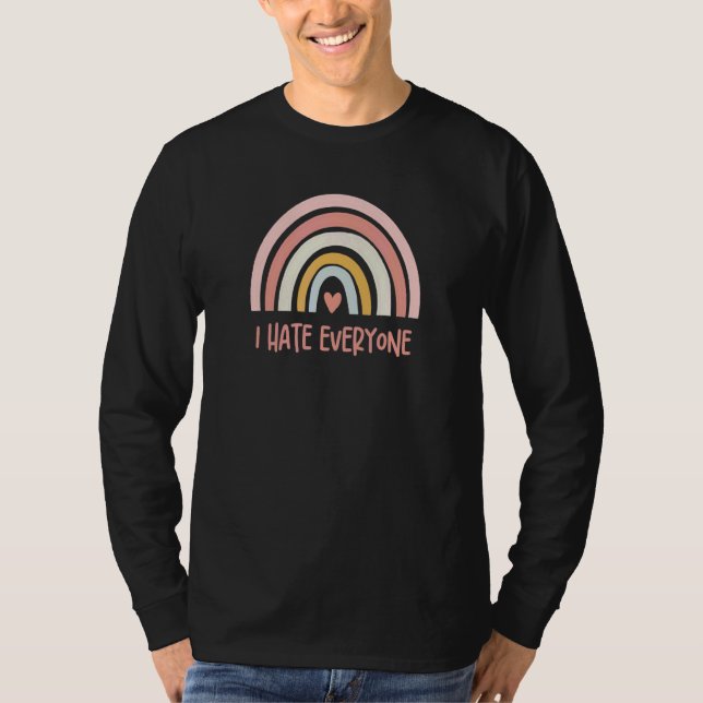 Camiseta Eu Odeio Todo Mundo (Frente)