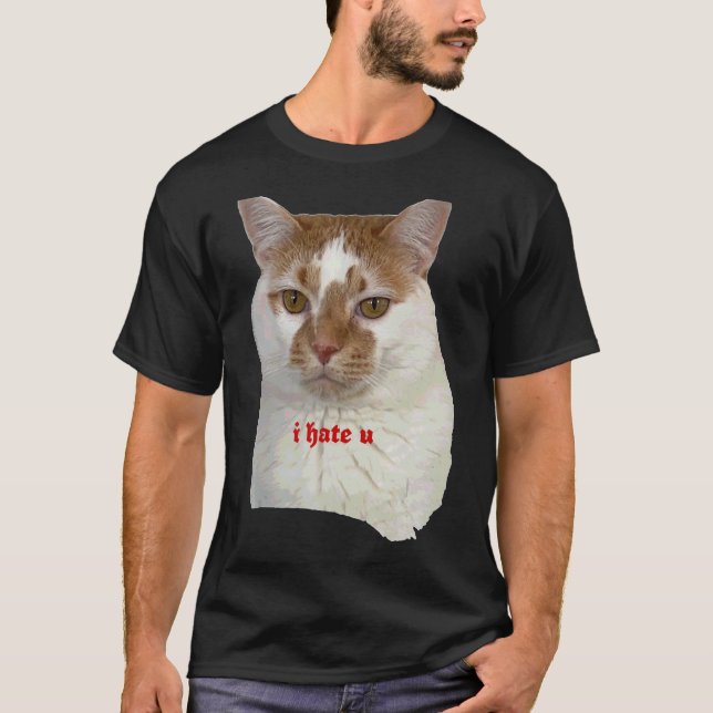 Camiseta Eu Odeio Você, Pessoas Slogans (Frente)
