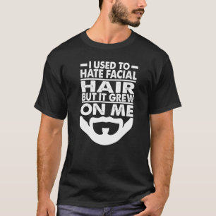 Camiseta Eu Odiava Barbas De Pai De Cabelo Facial
