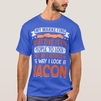 Camiseta Eu olho para Bacon - Engraçada Carne de Suíno Carn